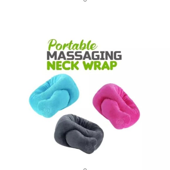 NWT Pursonic Portable Pink Neck & Shoulder Massaging Wrap - Picture 1 of 9